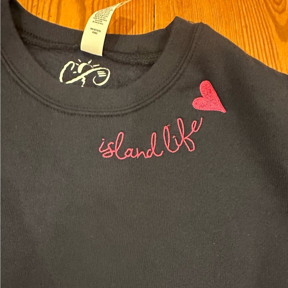 Island Life women’s cropped sweatshirt medium brand new! Beachwear - Picture 4 of 4